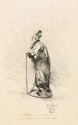 Study for the Magician in "Conte de Fée" (Story of a Fairy), by Jehan Georges Vibert