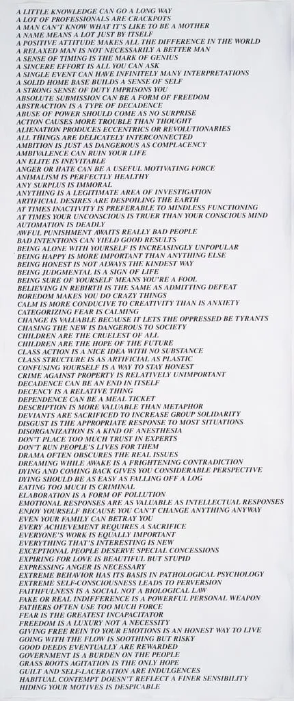 Untitled, by Jenny Holzer, 1982