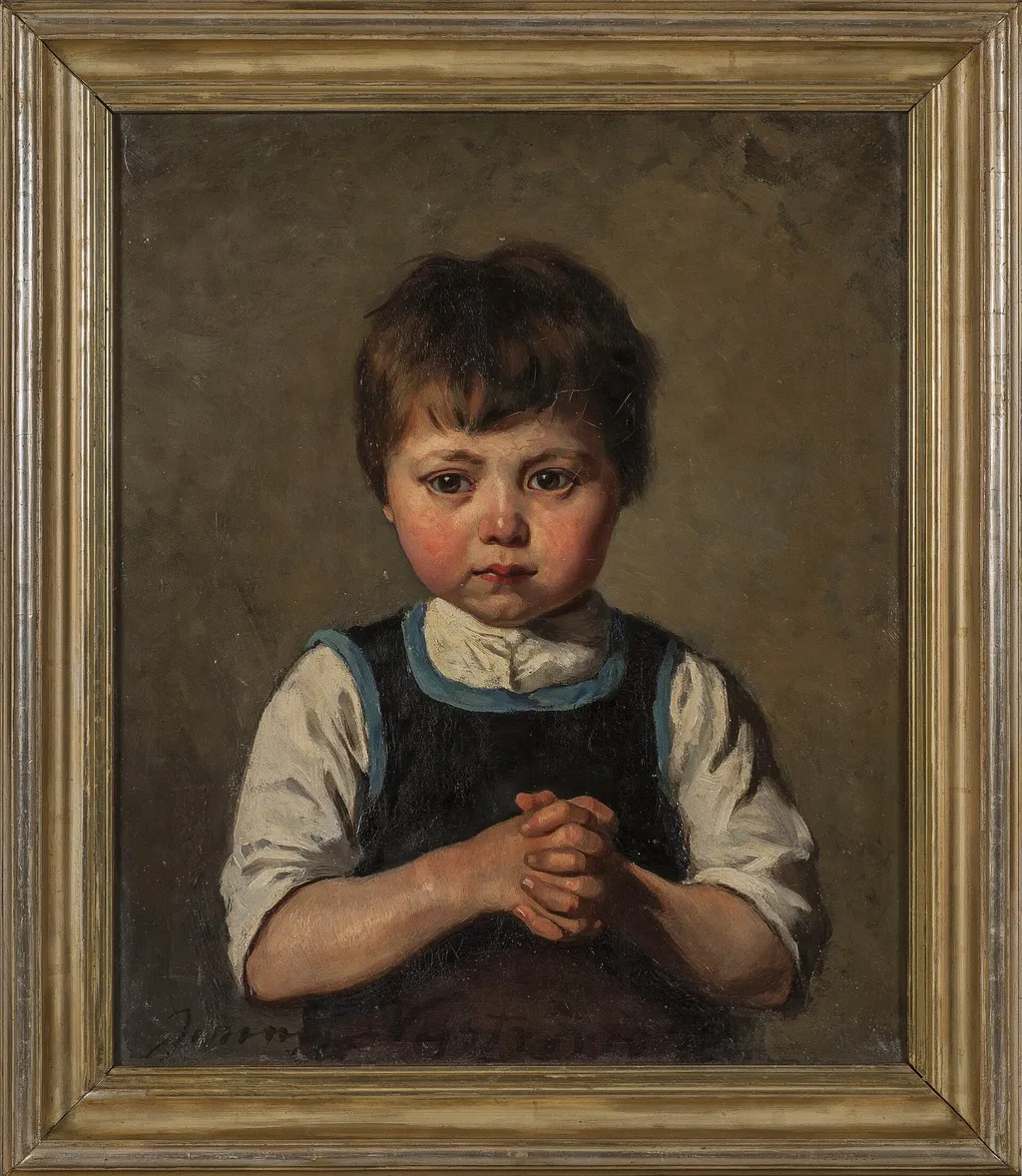 Portrait of a Boy, by Jenny Nyström, oil, 1904