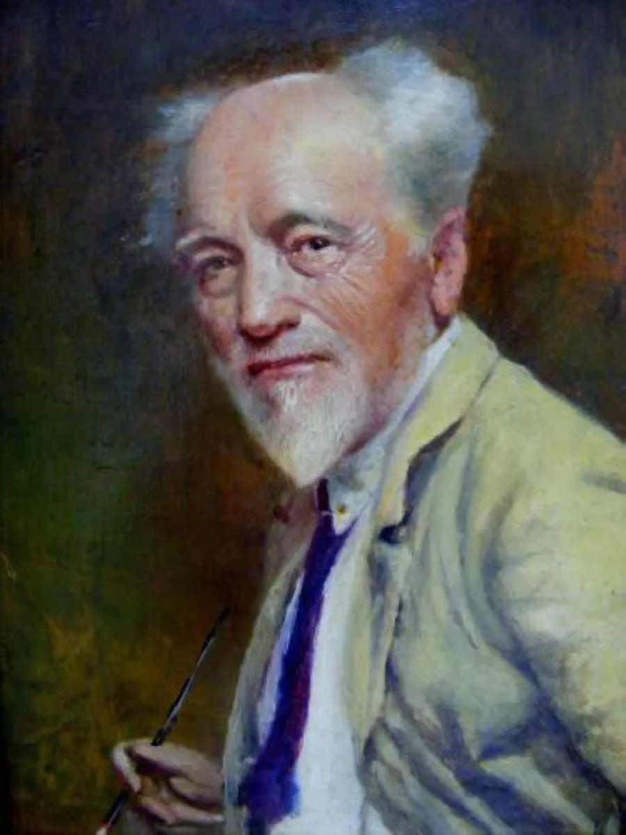Autoportret cu pensulă, by Jenő Gyárfás, unspecified, 1924