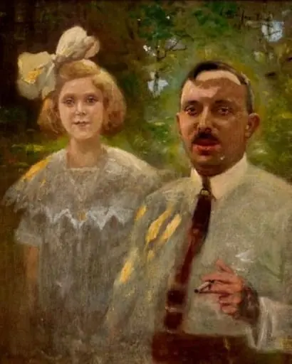 Dublu portret, by Jenő Gyárfás, 1915