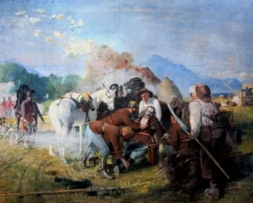 Moartea lui Gábor Áron, by Jenő Gyárfás
