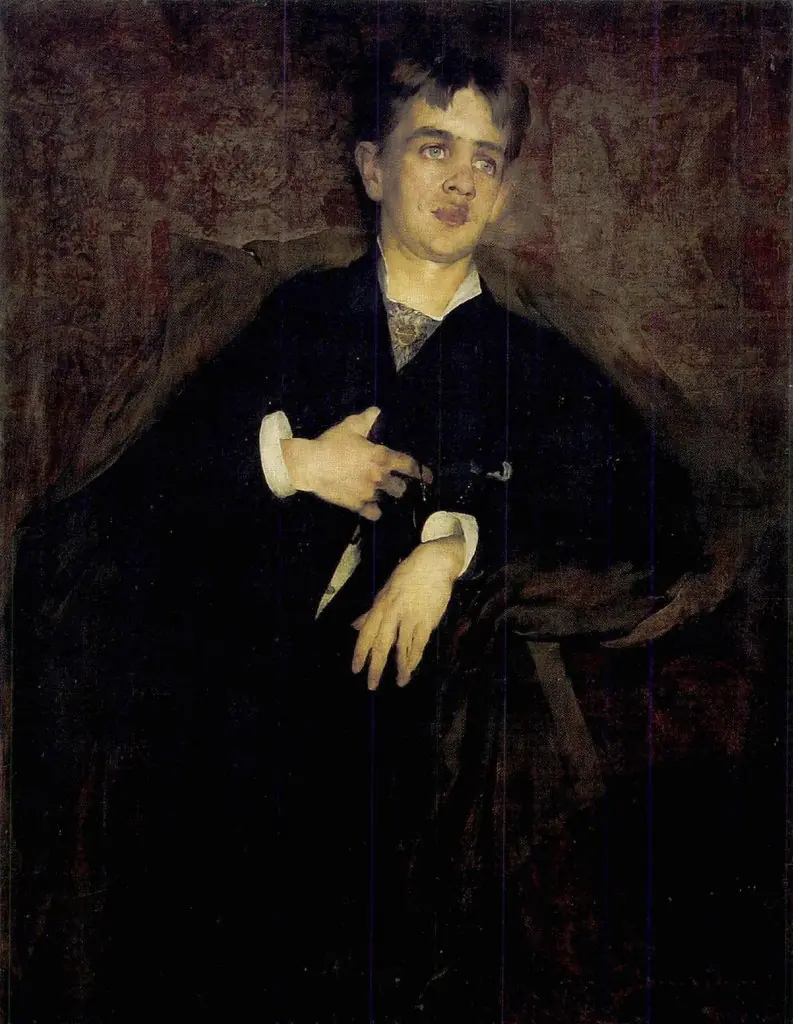 Portrait of Bertalan Karlovszky, by Jenő Gyárfás