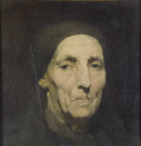 Study of a Woman's Head, by Jenő Gyárfás