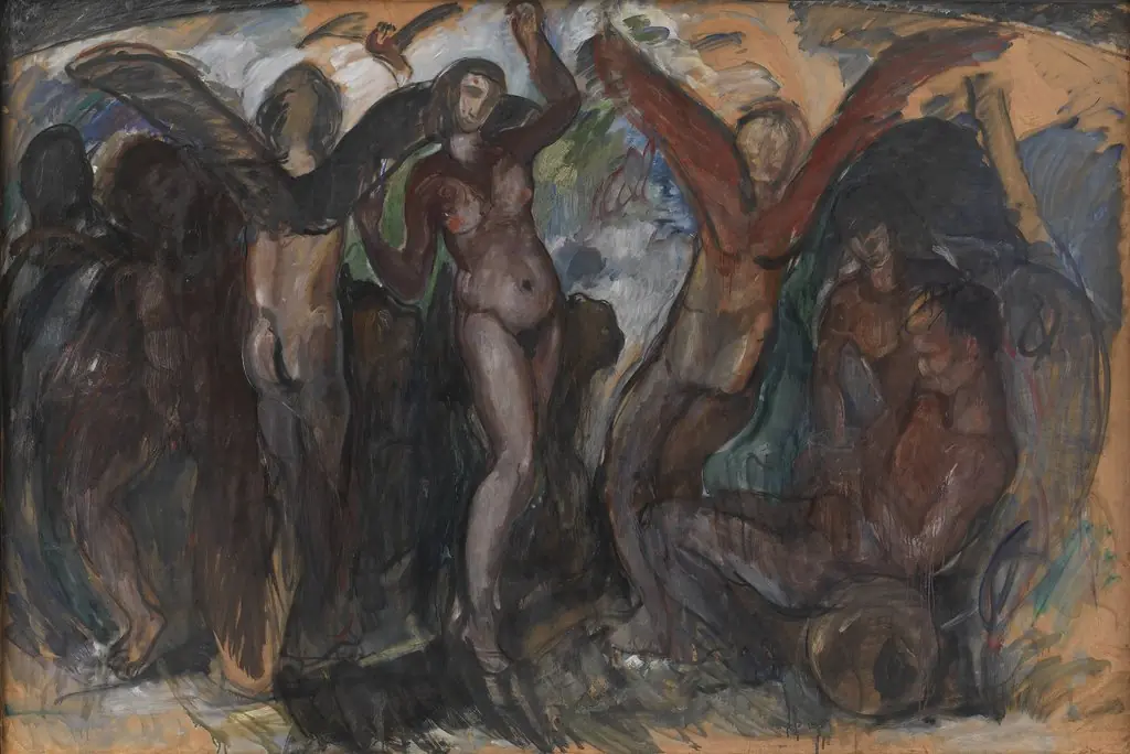 Figure Composition with Bacchants, by Jens Adolf Jerichau