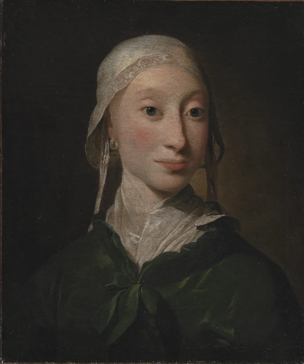 A Girl from Holstein, by Jens Juel, oil, 1766