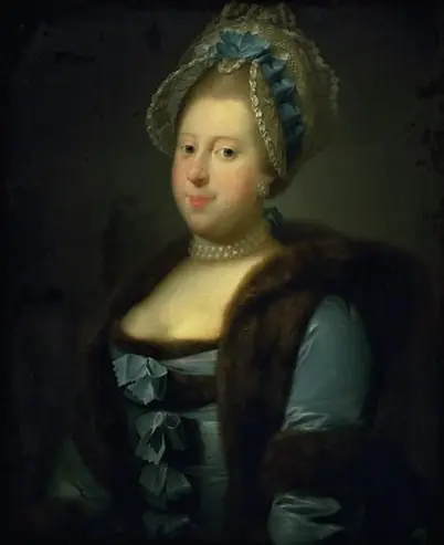 Caroline Mathilde, Christian VII's Queen, by Jens Juel