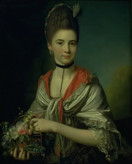 Portrait of Anna Elisabeth Battier, née Storp, by Jens Juel, oil, 1771