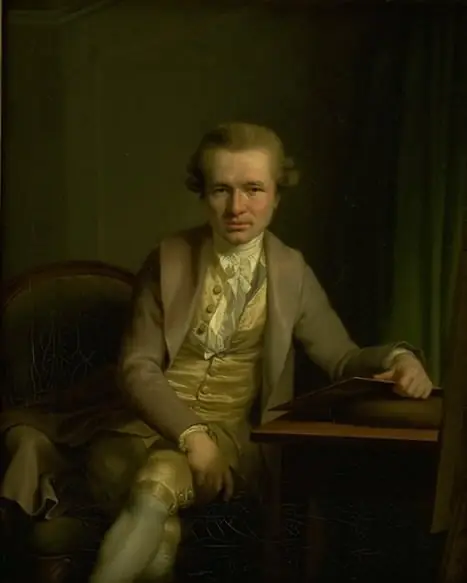 The Engraver Johann Friderich Clemens at his Work Table, by Jens Juel