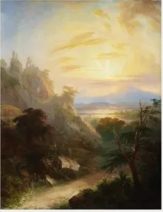 Landscape in County Kerry, by Jeremiah Hodges Mulcahy, oil, 1867