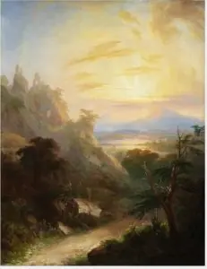 Landscape in County Kerry, by Jeremiah Hodges Mulcahy