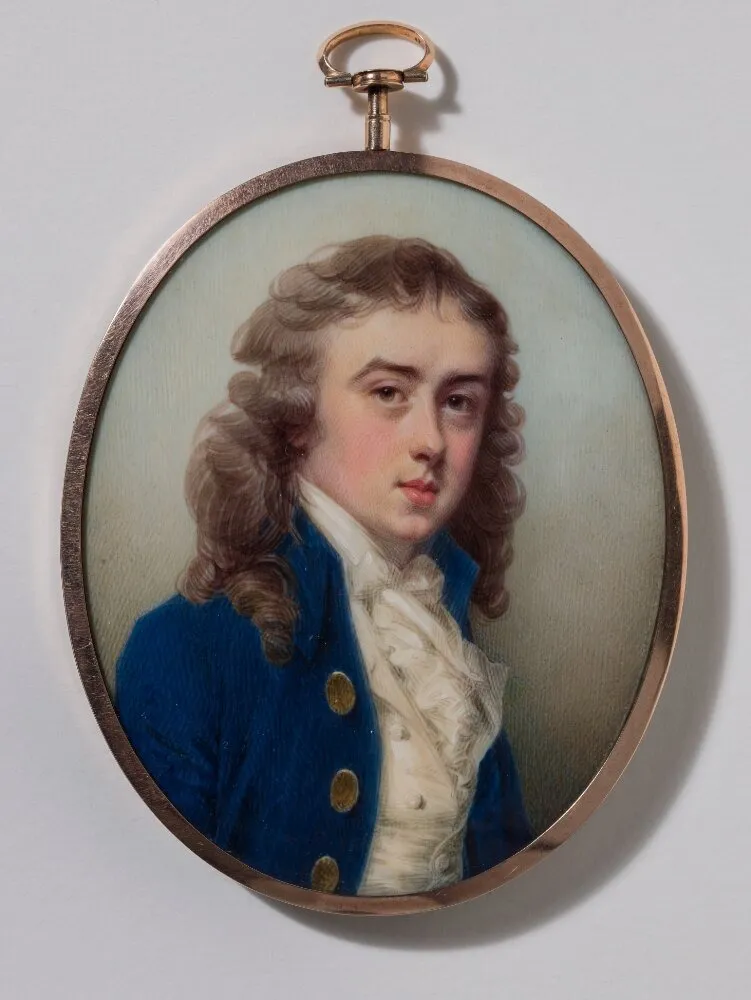 A Boy in Blue Coat, by Jeremiah Meyer, unspecified