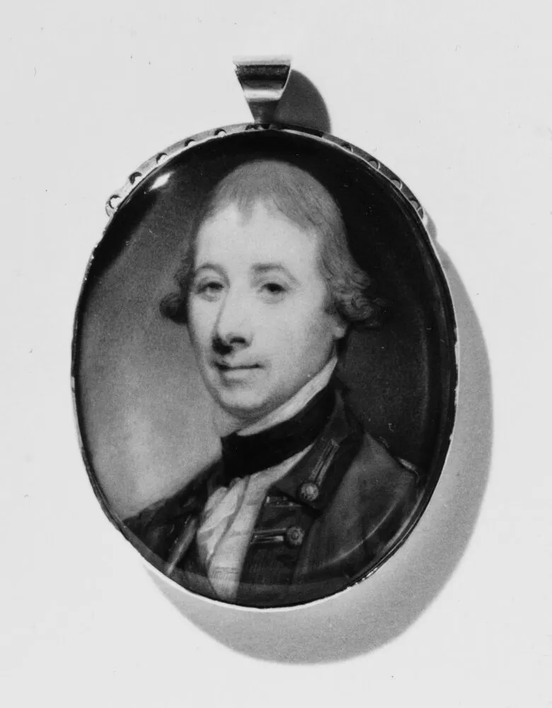 Portrait of an Unknown Officer, by Jeremiah Meyer, unspecified, 1772