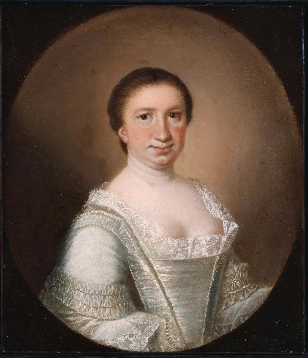 Mrs. Lionel Chalmers (Martha Logan), by Jeremiah Theus, oil, 1756