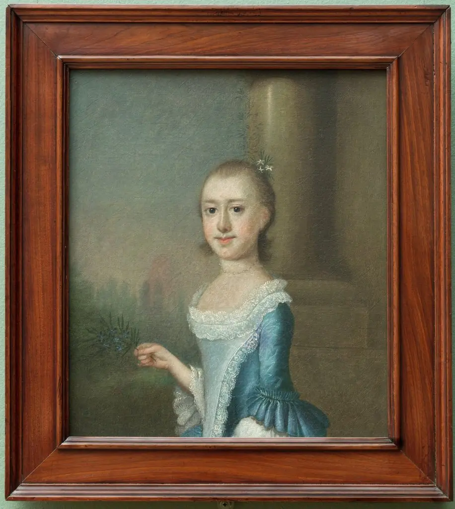 Portrait of Amarinthia Elliott, by Jeremiah Theus