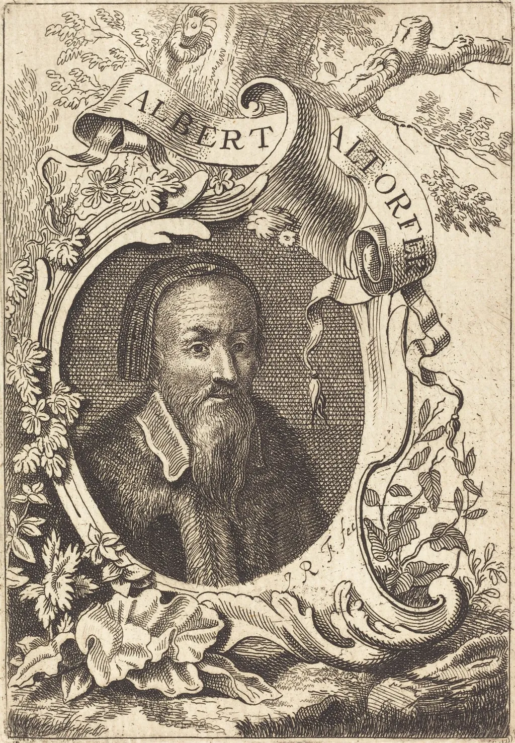 Albrecht Altdorfer, by Jeremias Falck, ink, 1648