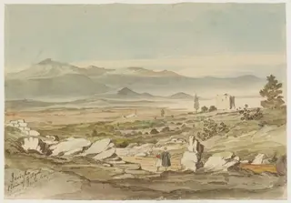 Jericho  Plain of Gilgal, Jordan, Dead Sea, and Mountains of Moab