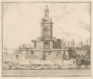 The Prima Macchina for the Chinea of 1750: The New Pier of Naples