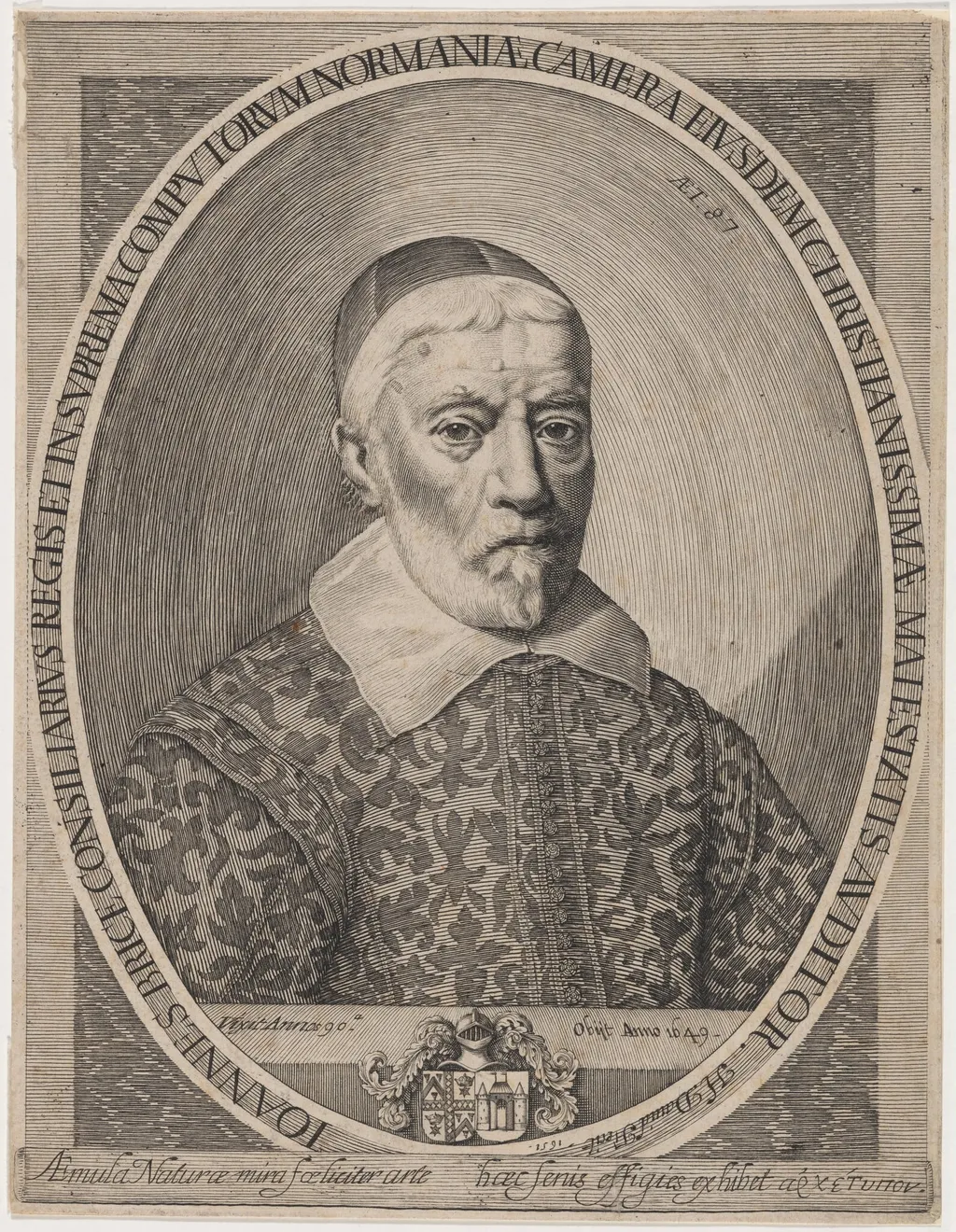 Joannes Brice, by Jerome David, ink, 1651