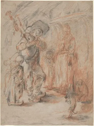 Study for "La Cuisine Avec Paisans", by Jérôme-François Chantereau