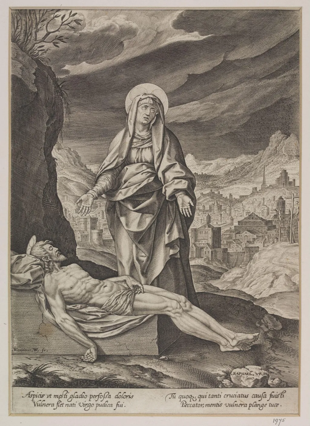 La Vierge au Bras Couvert, by Jerome Hieronymous Wierix, 1650