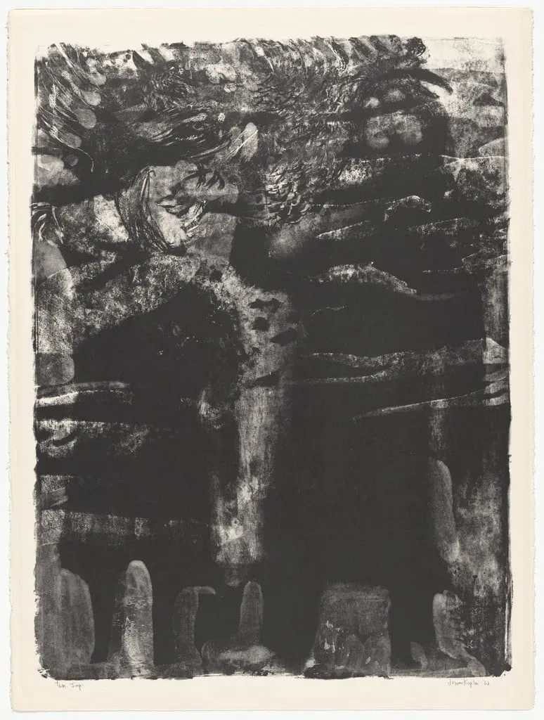 Untitled, by Jerome Kaplan, ink, 1962