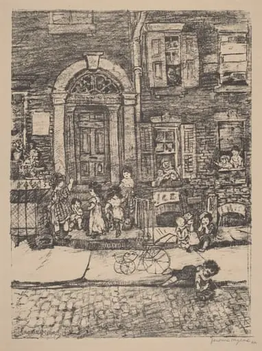 Street Scene (New York), by Jerome Myers
