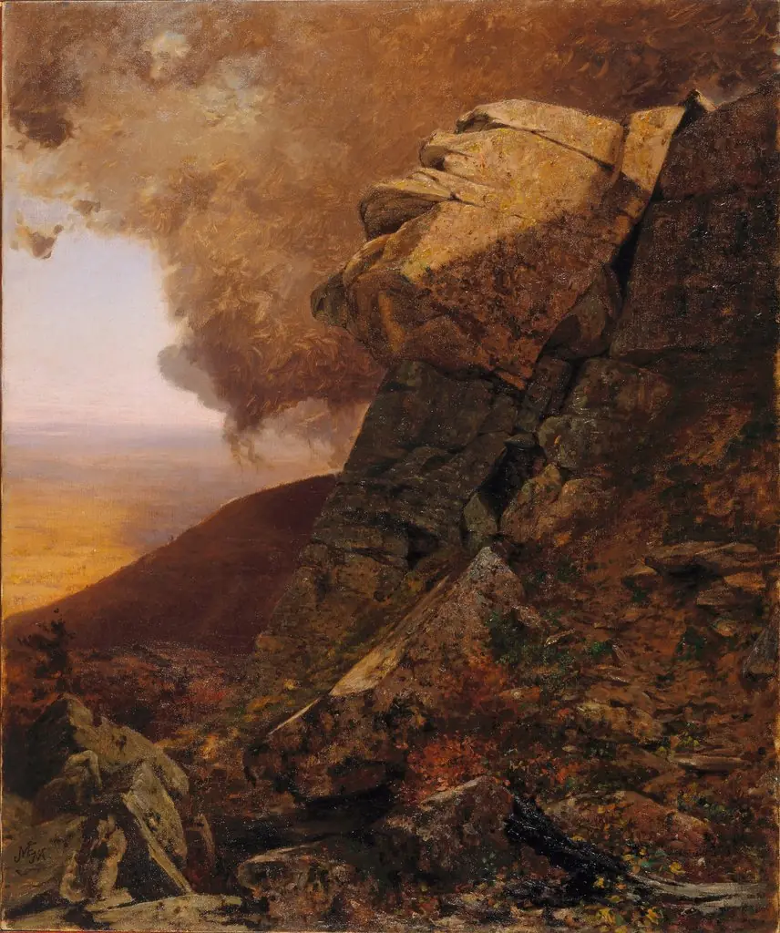 A Cliff in the Katskills, by Jervis McEntee