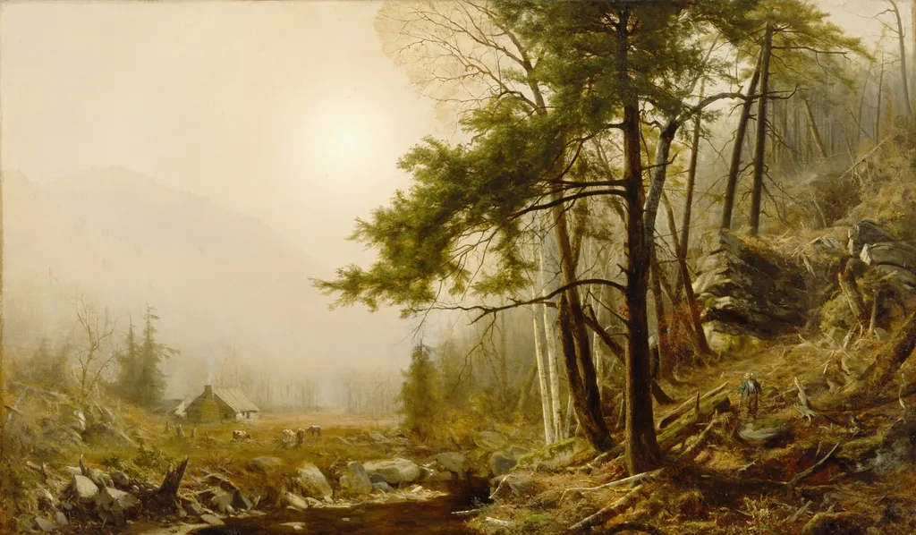 Indian Summer, by Jervis McEntee, oil, 1861