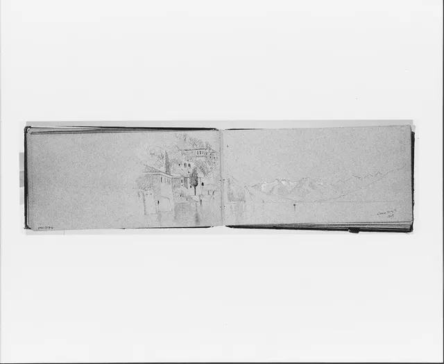 Lake Como, May 1, 1869 (recto, from sketchbook)