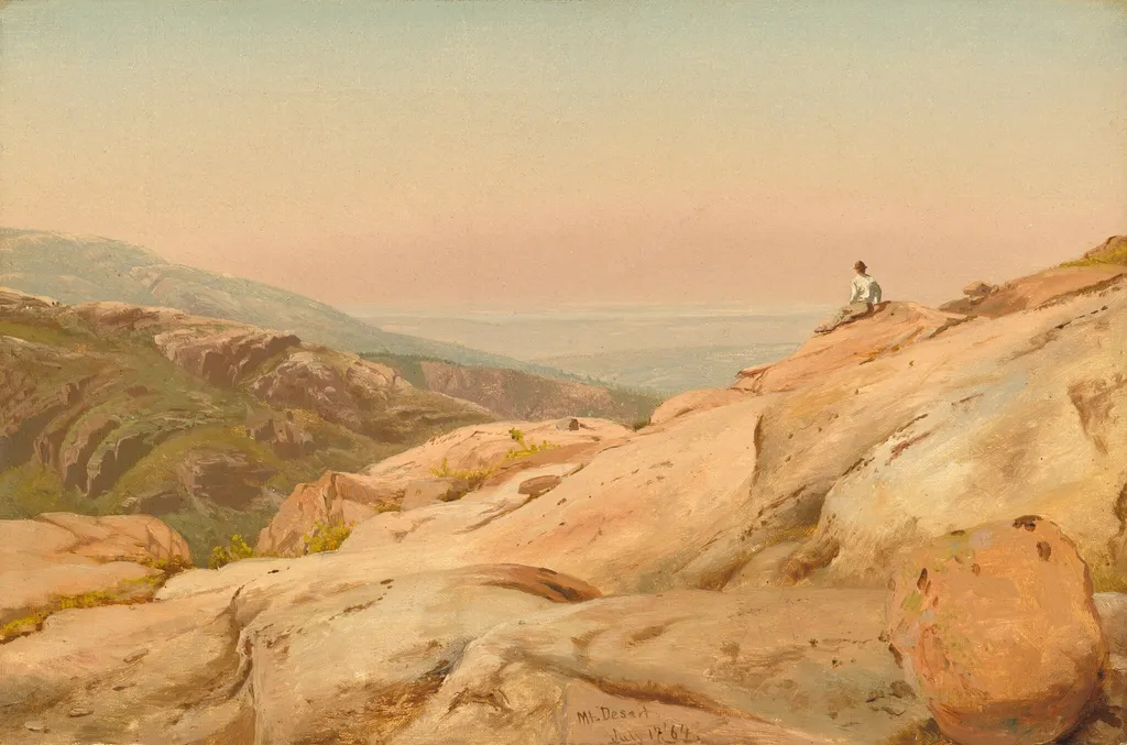 Mount Desert Island, Maine, by Jervis McEntee, oil, 1864