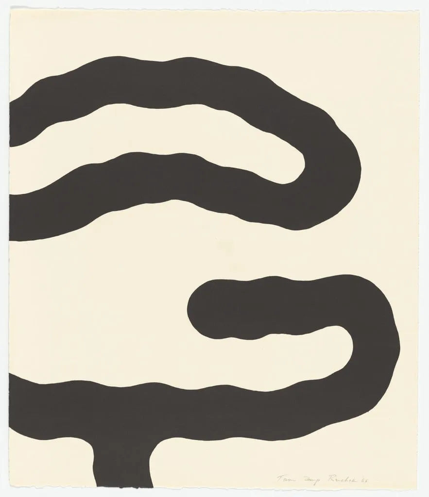Untitled, by Jesse Reichek, ink, 1965