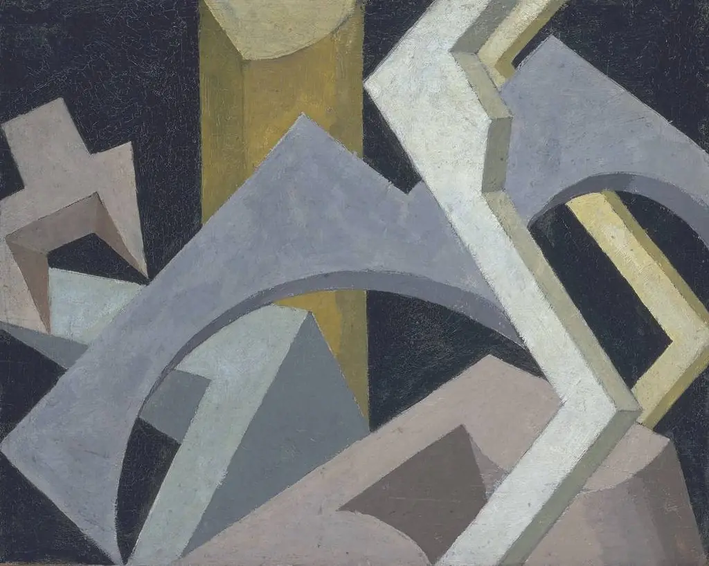 Abstract Composition, by Jessica Dismorr