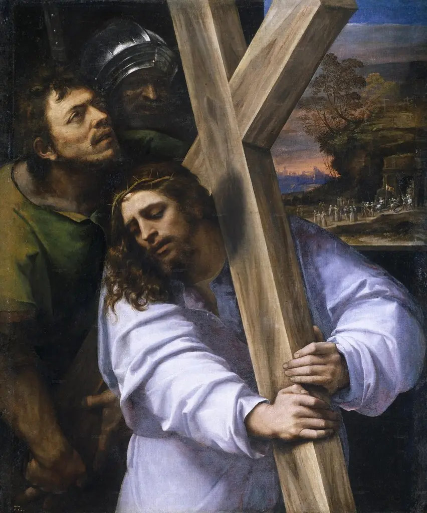 Jesus carrying the Cross