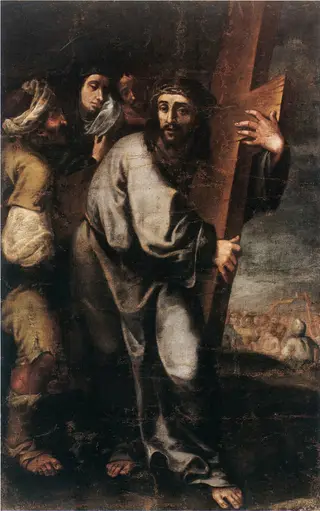 Jesus carrying the cross