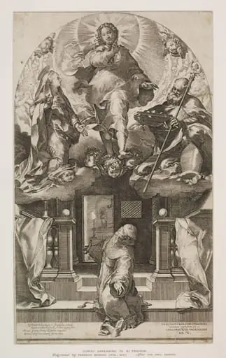 Jesus Christ appearing to St. Francis