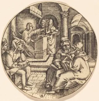 Jesus Preaching in the Temple