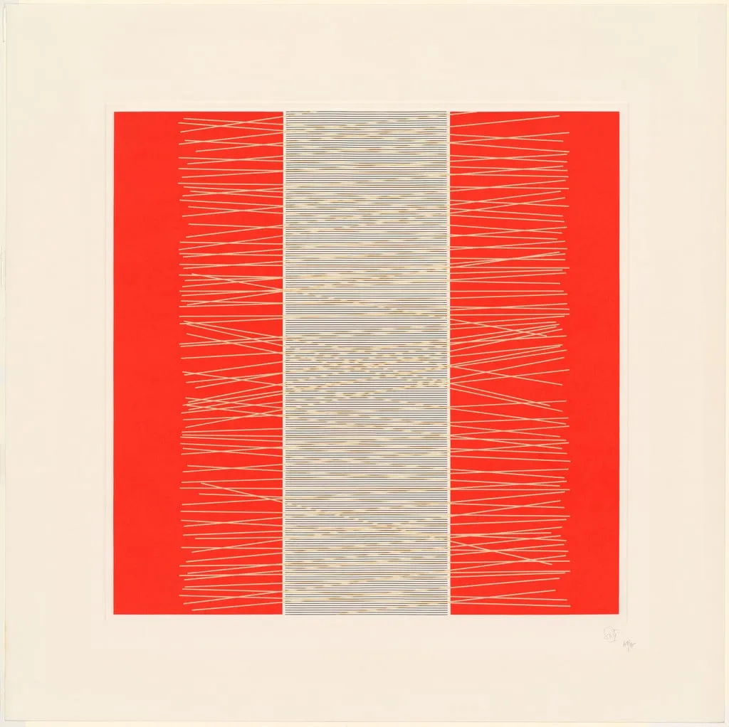 Untitled, by Jesús Rafael Soto, ink, 1971