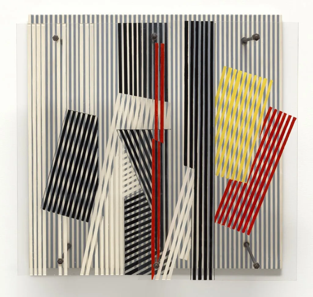 Untitled, by Jesús Rafael Soto, oil, 1956