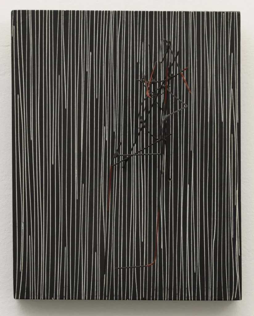 Untitled, by Jesús Rafael Soto, tempera, 1959
