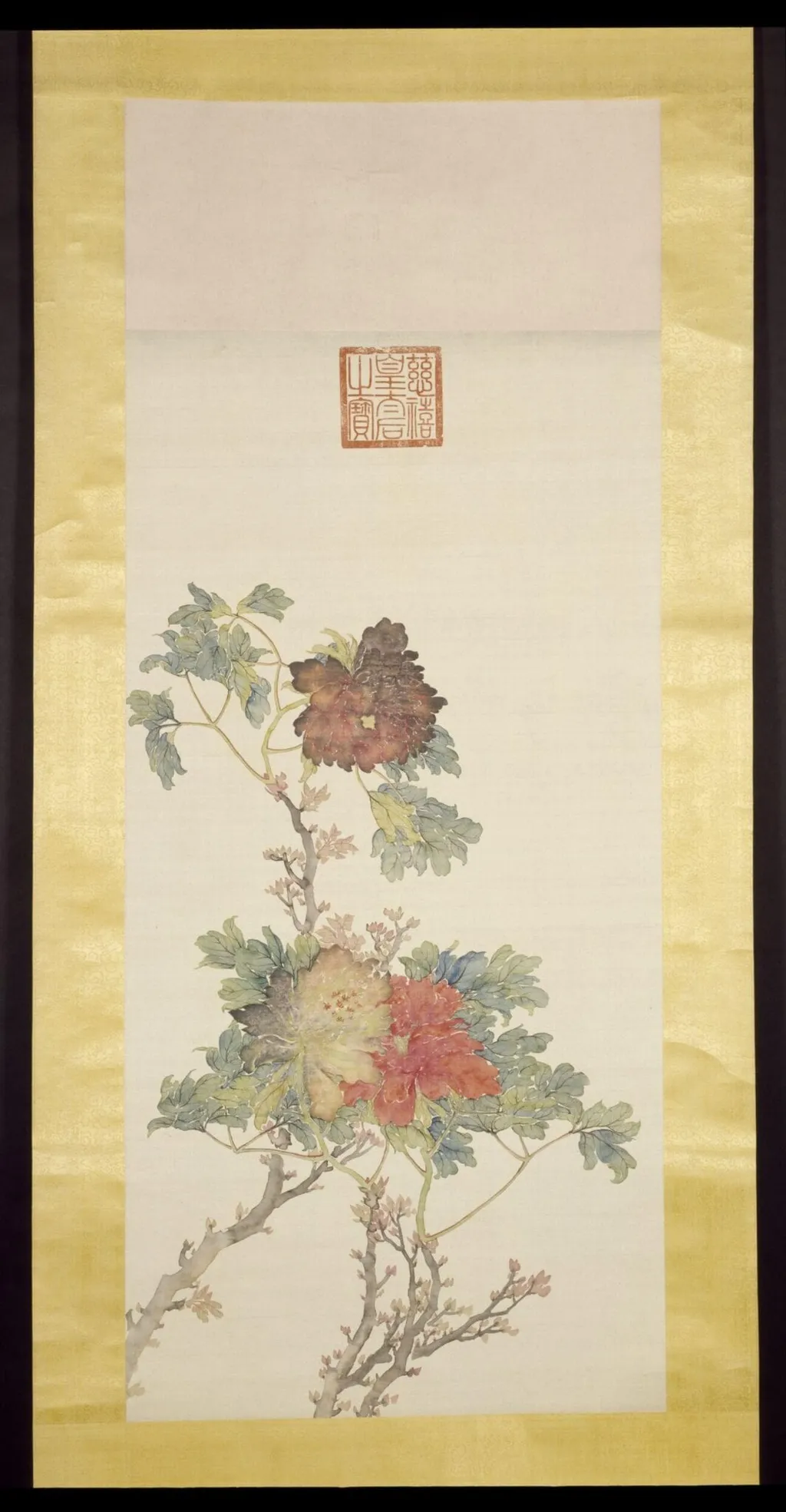 Peonies, by Jiahui Miao, paint, 1907