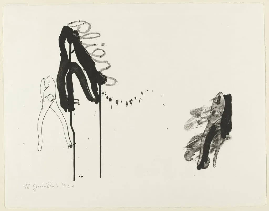 Untitled, by Jim Dine, ink, 1962