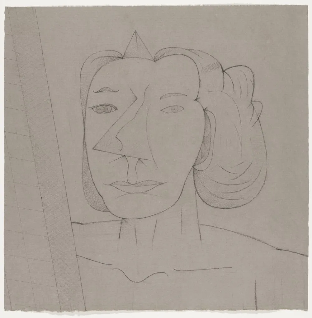 Untitled, by Jim Nutt, graphite, 1990