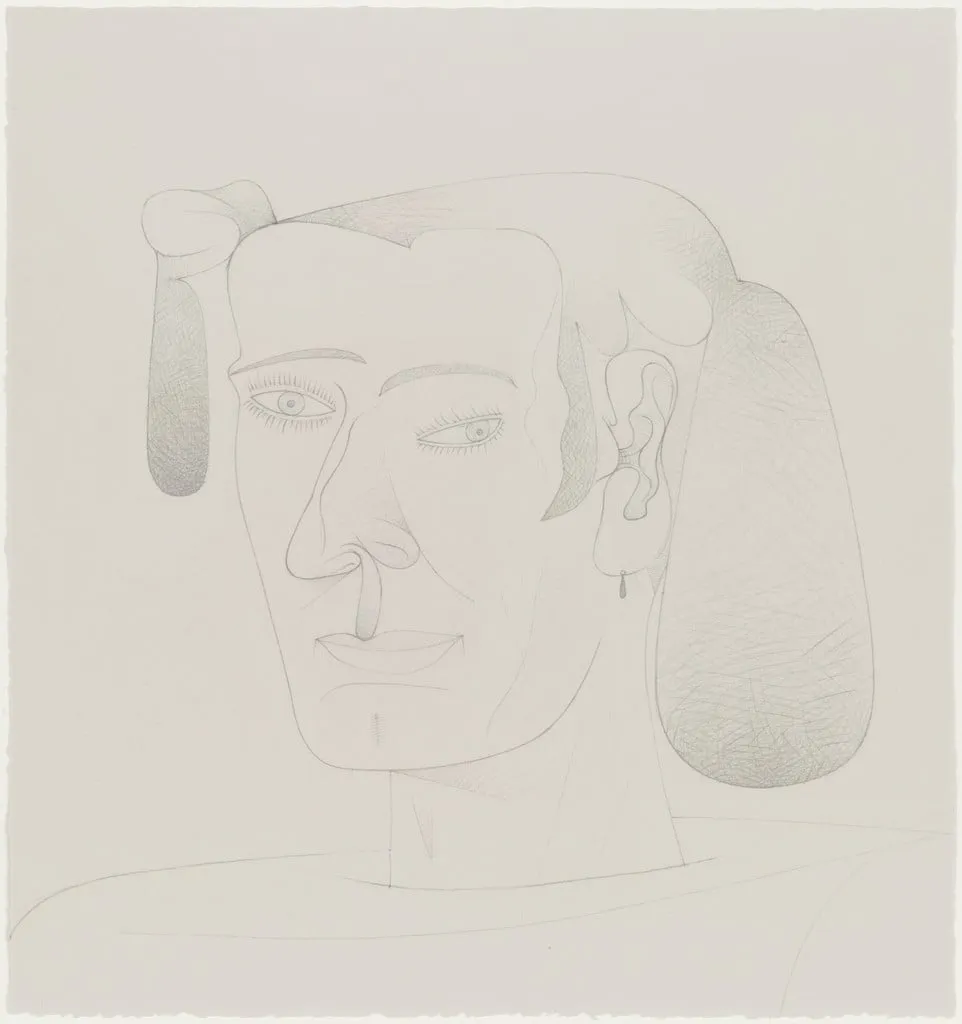 Untitled, by Jim Nutt, graphite, 2001