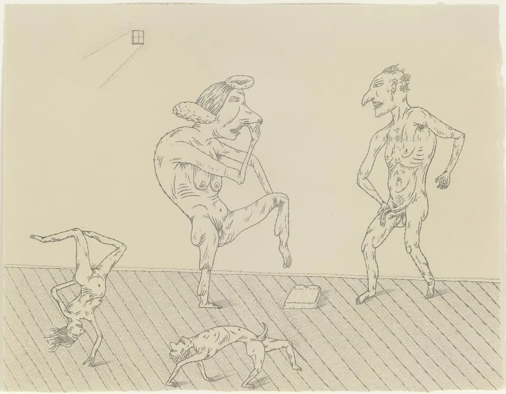 Untitled, by Jim Nutt, graphite, 1975
