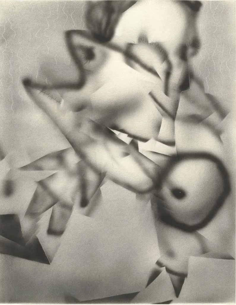 Untitled, by Jim Shaw, graphite, 1979