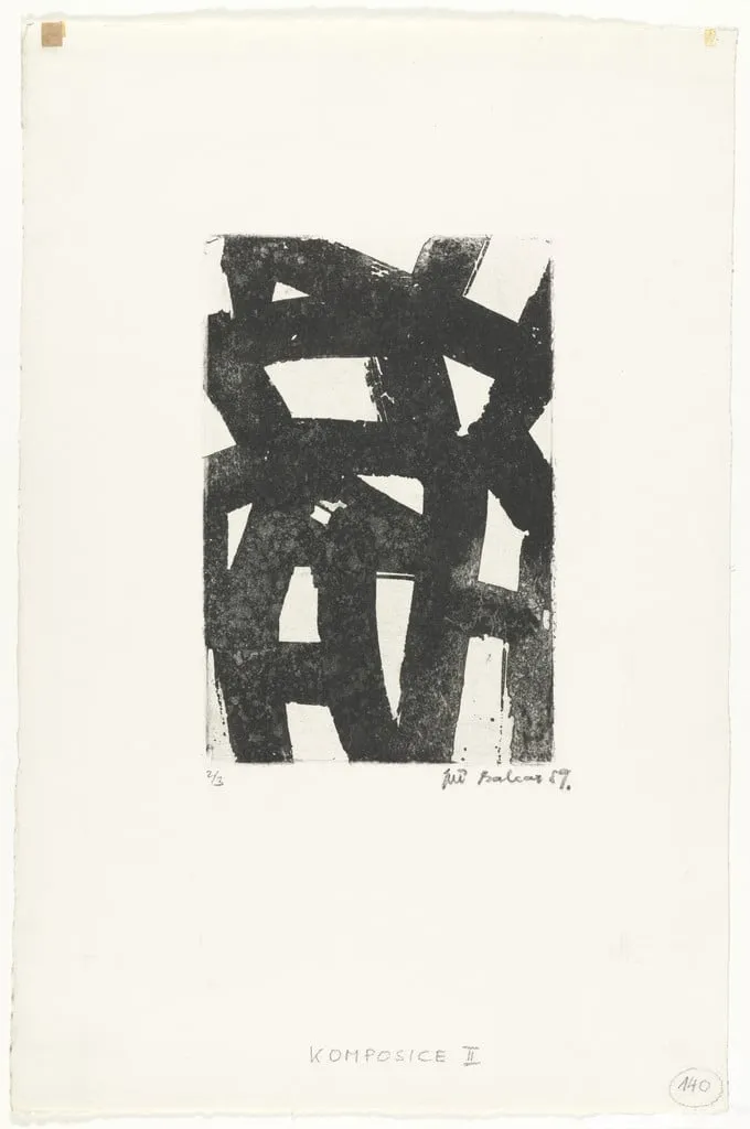 Untitled, by Jirí Balcar, ink, 1959