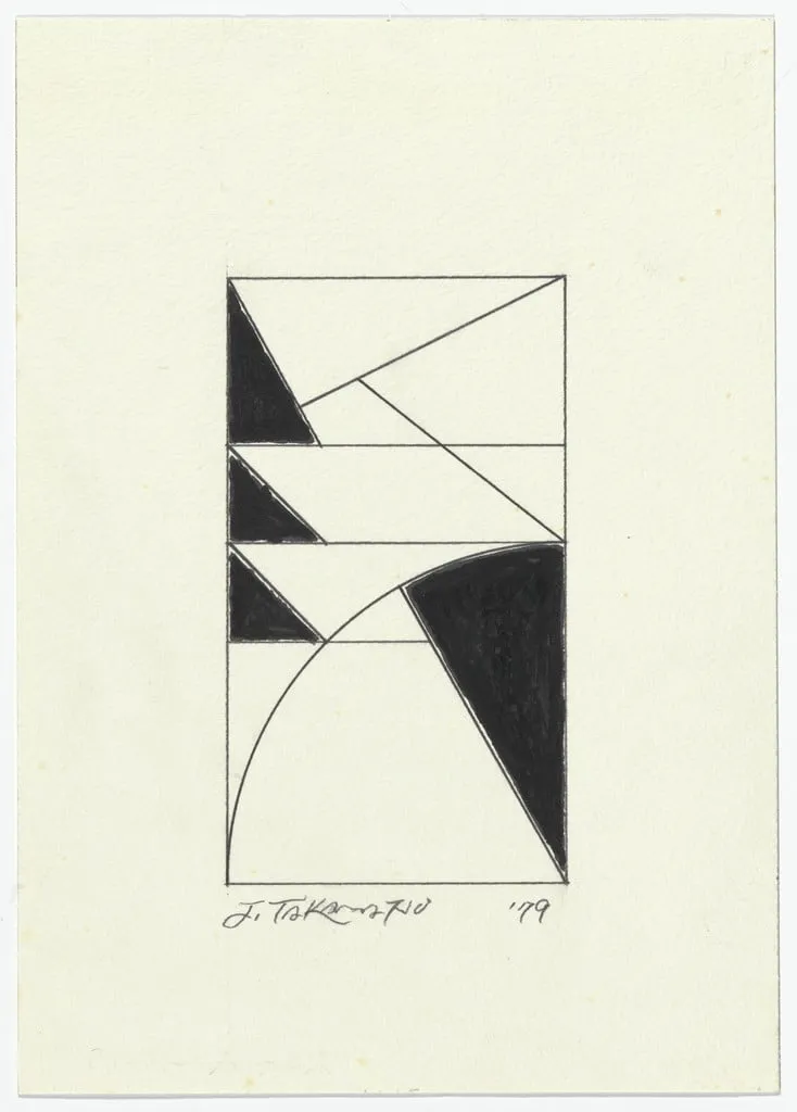 Untitled, by Jiro Takamatsu, graphite, 1979