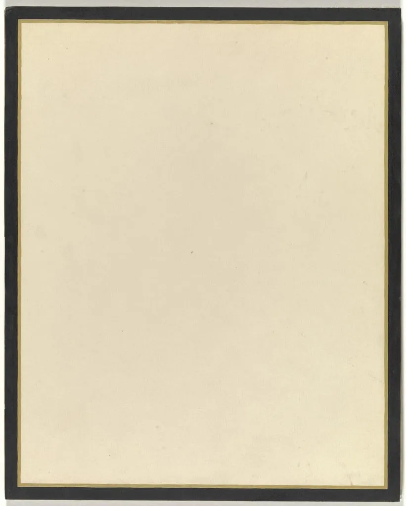 Untitled, by Jo Baer, gouache, 1965
