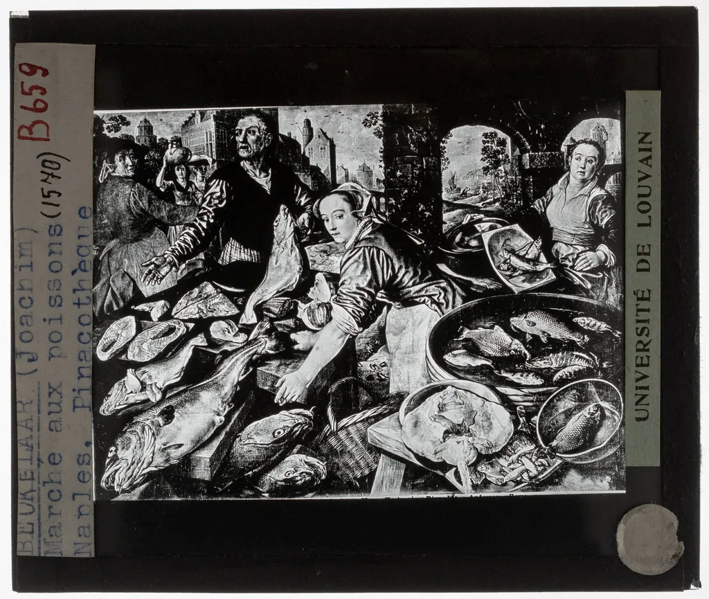 Joachim Beuckelaer. Vismarkt, by Joachim Beuckelaer, unspecified, 1570